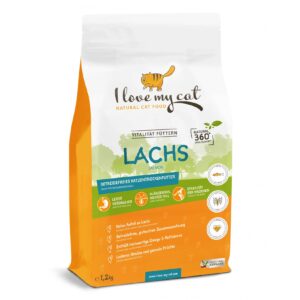 Trockenfutter für Katzen mit Lachs, getreidefrei 1.2 kg – Bild 1
