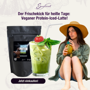 VEGAN-Protein-Pulver mit Matcha, 500 g – Bild 2